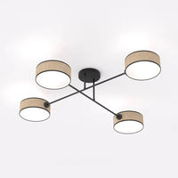 Emibig MAGA 4-lichts plafondlamp - Rattan kappen - Mooier Thuis