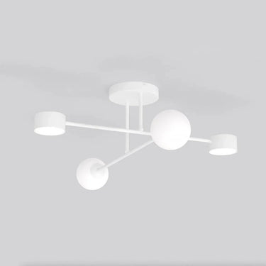 HOLON 4-lichts plafondlamp - Wit glas