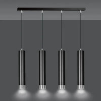 Emibig KIBO 4-lichts balkhanglamp - Zwart chroom - Mooier Thuis
