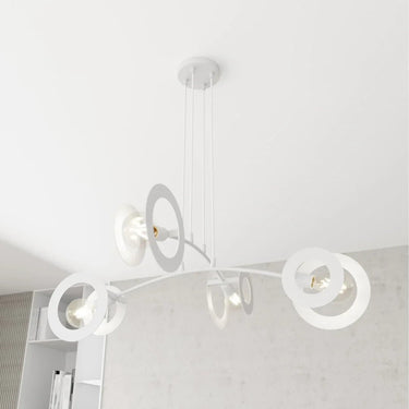 EUPHORIA 4-lichts hanglamp - Wit frame