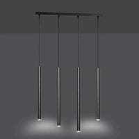 Emibig SELTER 4-lichts hanglamp - Zwart buisframe - Mooier Thuis