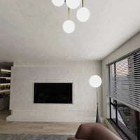 Emibig DOLCE 4-lichts plafondlamp - Wit glas - Zwart frame - Mooier Thuis