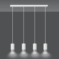 Emibig FUMIKO 4-lichts hanglamp - Wit chroom - Mooier Thuis