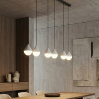 Giro hanglamp wit glas 4-lichts