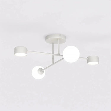 HOLON 4-lichts plafondlamp - Grijs frame