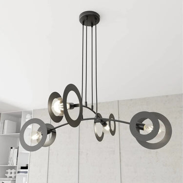 EUPHORIA 4-lichts hanglamp - Zwart frame