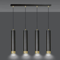 Emibig KIBO 4-lichts hanglamp - Zwart goud - Mooier Thuis