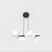 Emibig MODEL 4-lichts hanglamp – Wit/zwart - Mooier Thuis