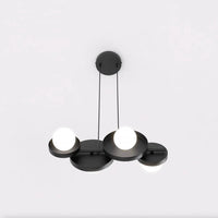 Emibig MODEL 4-lichts hanglamp - Zwart frame wit glas - Mooier Thuis