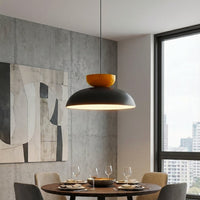 Mega hanglamp 4-lichts zwart oranje