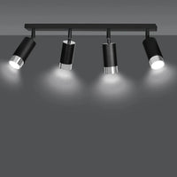 Emibig HIRO 4-lichts plafondspot - Zwart Chroom - Mooier Thuis