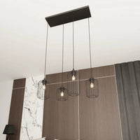 Emibig VANDER 4-lichts hanglamp - Zwart frame - Mooier Thuis