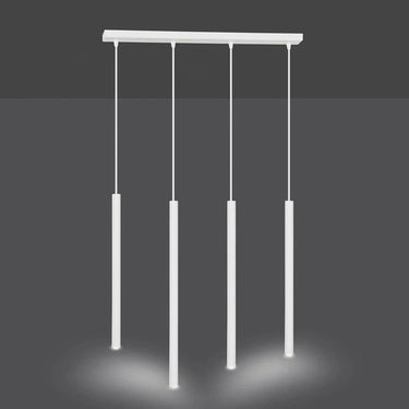 SELTER 4-lichts hanglamp - Wit frame