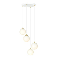 Emibig ROYAL 4-lichts hanglamp – Wit - Mooier Thuis