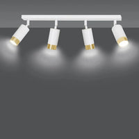 Emibig HIRO 4-lichts plafondlamp - Wit goud - Mooier Thuis