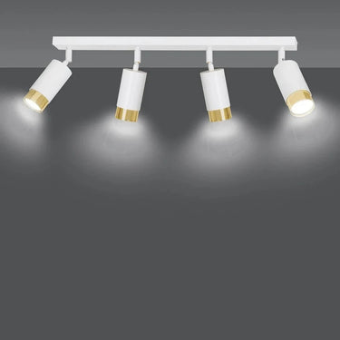 HIRO 4-lichts plafondlamp - Wit goud