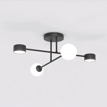 HOLON 4-lichts plafondlamp - Zwart frame