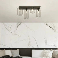 Emibig BARN 4-lichts plafondlamp - Zwart frame - Mooier Thuis