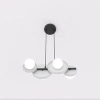 Emibig MODEL 4-lichts hanglamp – Grijs/zwart - Mooier Thuis