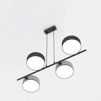DRUMS 4-lichts hanglamp - Zwart grijs frame - afbeelding 2