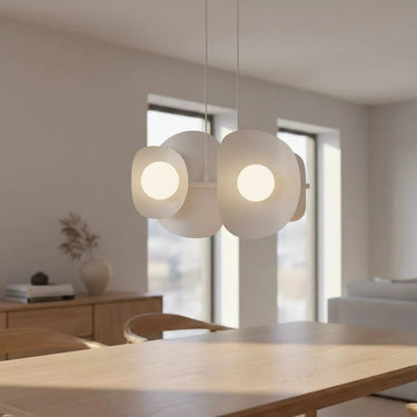 ELEMENTS 4-lichts hanglamp - Wit frame
