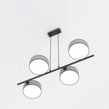 DRUMZ 4-lichts hanglamp - Grijs textiel