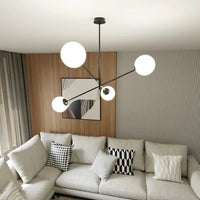 LINEAR 4-lichts hanglamp - Wit glas - afbeelding 2