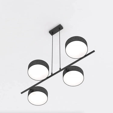DRUMZ 4-lichts hanglamp - Zwart textiel