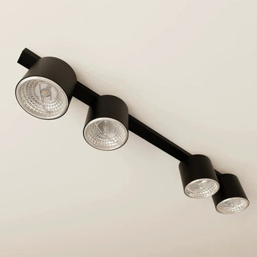 NANO 4-lichts plafondlamp - Zwart frame