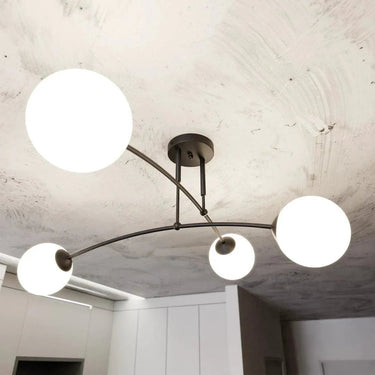 PREGOS 4-lichts plafondlamp – Zwart/wit