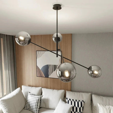 LINEAR 4-lichts hanglamp - Smoked glas