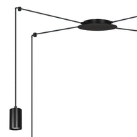TRAKER 4-lichts hanglamp - Zwart frame - afbeelding 2