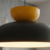 Mega hanglamp 4-lichts zwart oranje