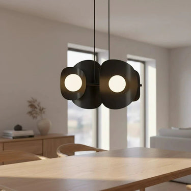 ELEMENTS 4-lichts hanglamp - Zwart frame