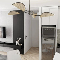 LOTUS 4-lichts hanglamp - Natuurlijk rattan - afbeelding 2