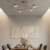 Halo plafondlamp 4-lichts mokka