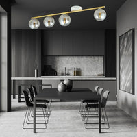 MONZA 4-lichts plafondlamp – Smoke glas - afbeelding 2