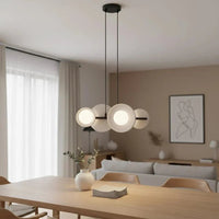 MODEL 4-lichts hanglamp – Wit/zwart - afbeelding 2