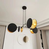 MOTIF 4-lichts hanglamp - Zwart goud - afbeelding 2