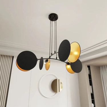 MOTIF 4-lichts hanglamp - Zwart goud