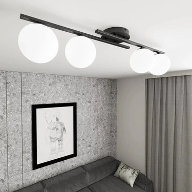 KAIRO 4-lichts plafondlamp - Wit glas