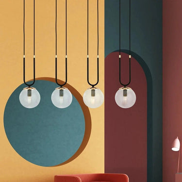 GLAM 4-lichts hanglamp - Helder glas