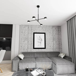 NATSU 4-lichts plafondlamp - Zwart plafondlamp met kap - bestellen bij Mooier Thuis