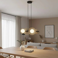 MODEL 4-lichts hanglamp – mokka/beige - afbeelding 2