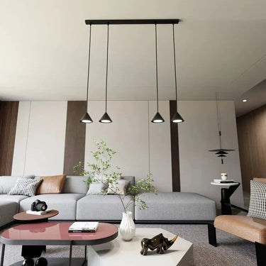 ELIT 4-lichts hanglamp - Zwart frame