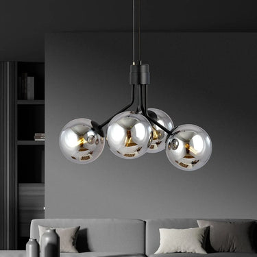 NOVA 4-lichts hanglamp - Smoked glas