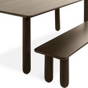 Eetbank Rondo - 220cm Donkerbruin