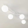 Mooier Thuis - OPUS 4-lichts plafondlamp – Wit plafondlamp met ronde bol - 84 cm breed