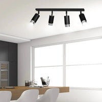 HIRO 4-lichts plafondspot - Zwart Chroom plafondspots & spotbalken - afbeelding 5