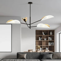 VENE 4-lichts hanglamp - Wit met goud accent hanglamp met lampenkap - afbeelding 5